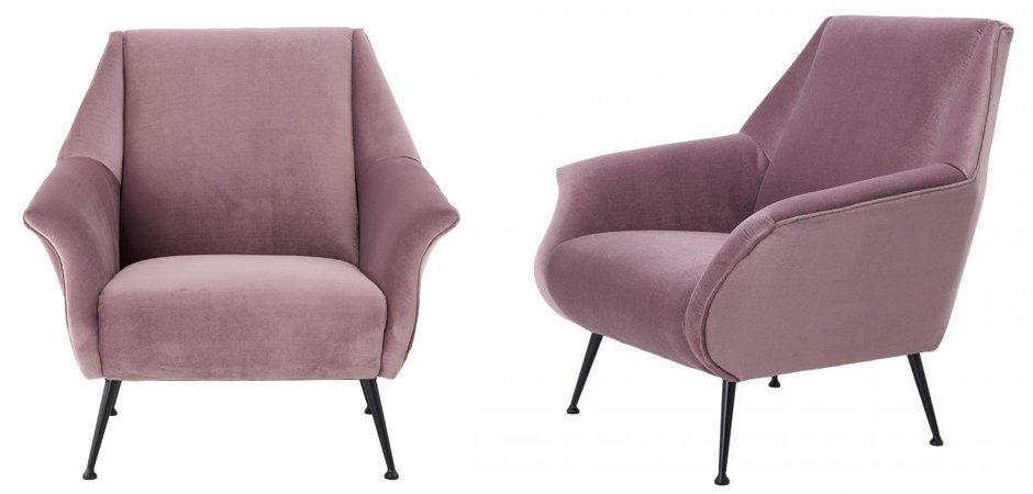 Кресло Eichholtz Chair Trezzo Lilac Кресло Eichholtz Chair Trezzo Lilac - Loft-Concept в Саратове