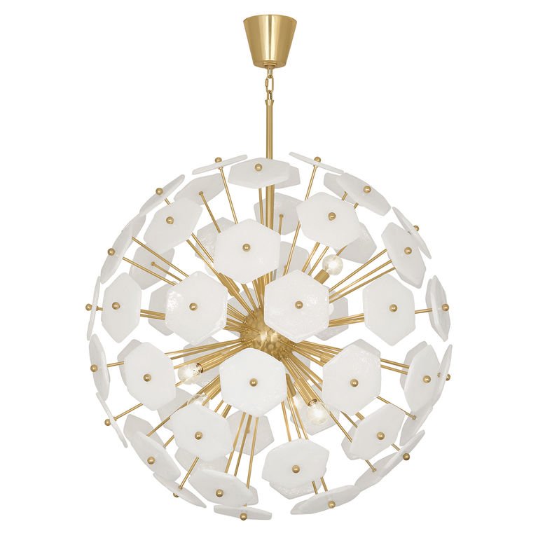 Люстра VIENNA LARGE GLOBE CHANDELIER Латунь Белый Люстра VIENNA LARGE GLOBE CHANDELIER Латунь Белый в Саратове | Loft Concept