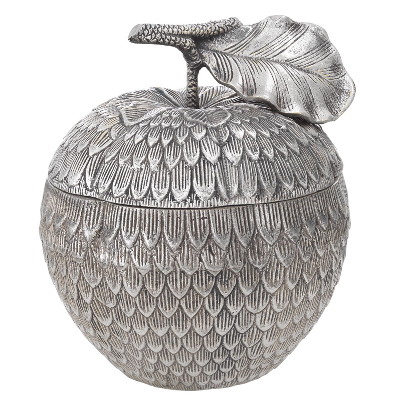 Шкатулка Eichholtz Box Custard Apple Silver Серебряный в Саратове | Loft Concept 