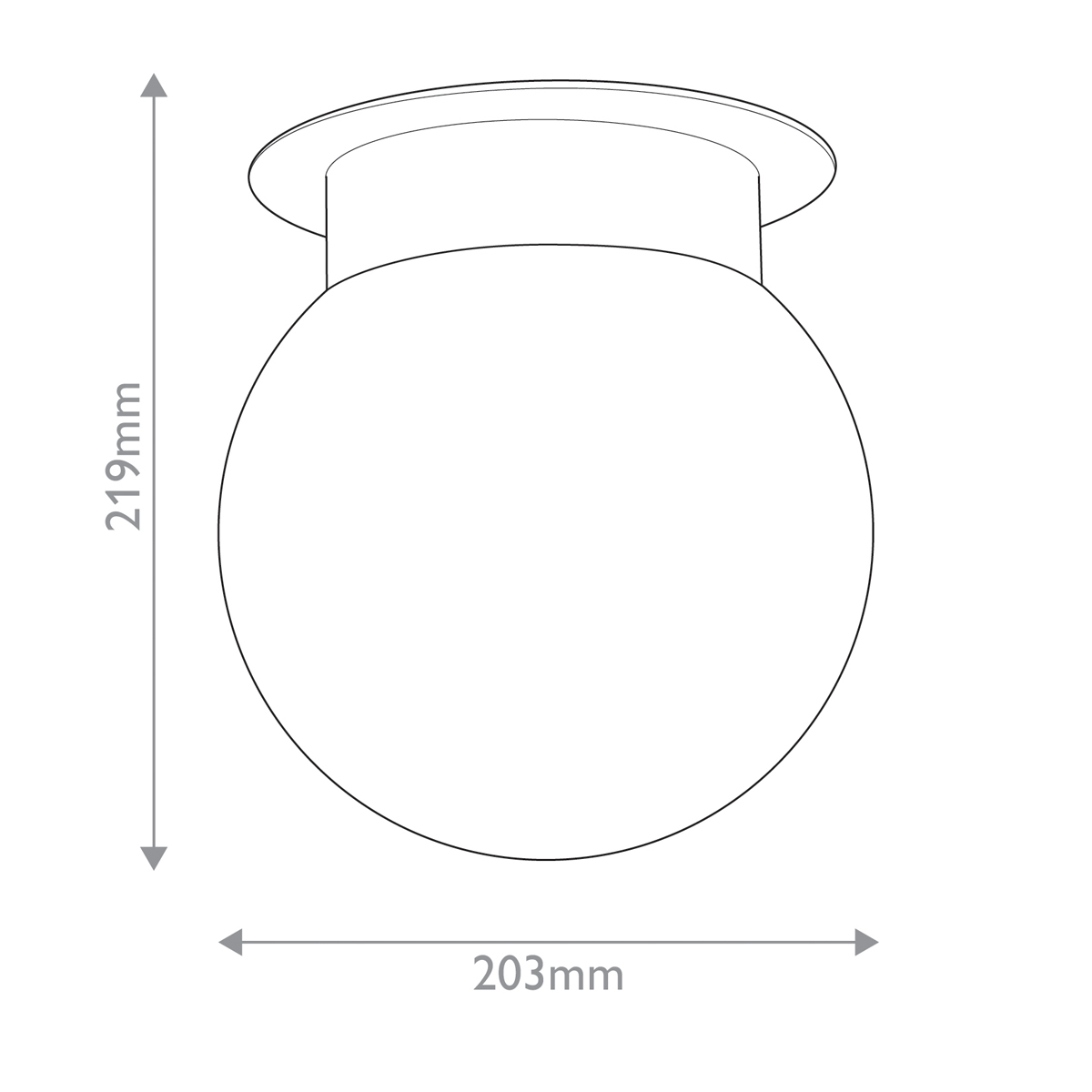 Потолочный светильник с белым матовым шарообразным плафоном Kichler в Саратове