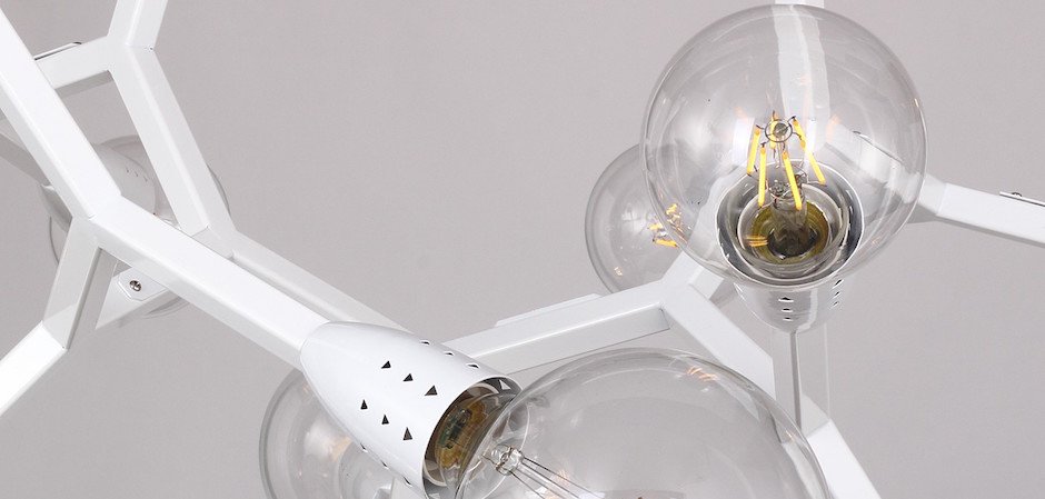 Люстра Polygon Chandelier 6 White Люстра Polygon Chandelier 6 White - Loft-Concept в Саратове