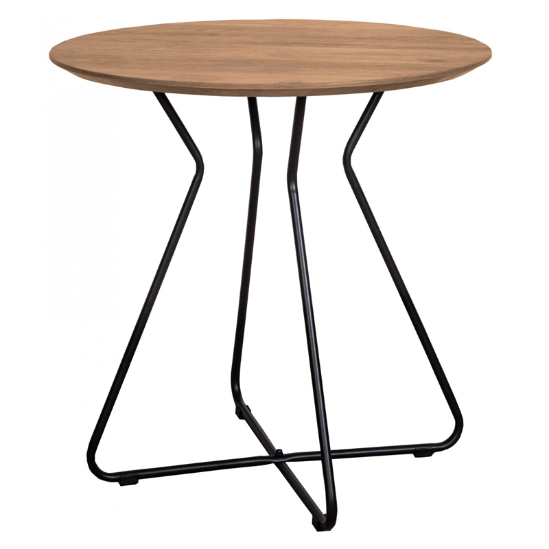 Приставной стол Matron Table round Черный Орех в Саратове | Loft Concept 