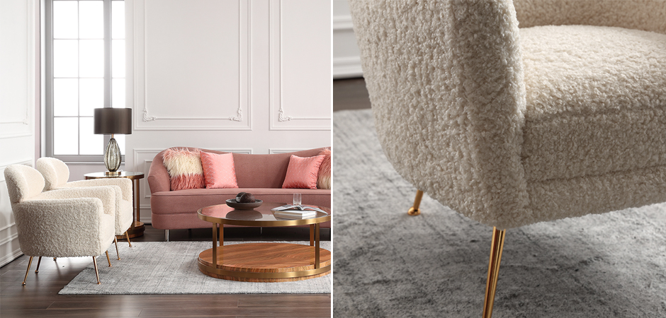 Кресло Milk Boucle Chair Кресло Milk Boucle Chair - Loft-Concept в Саратове