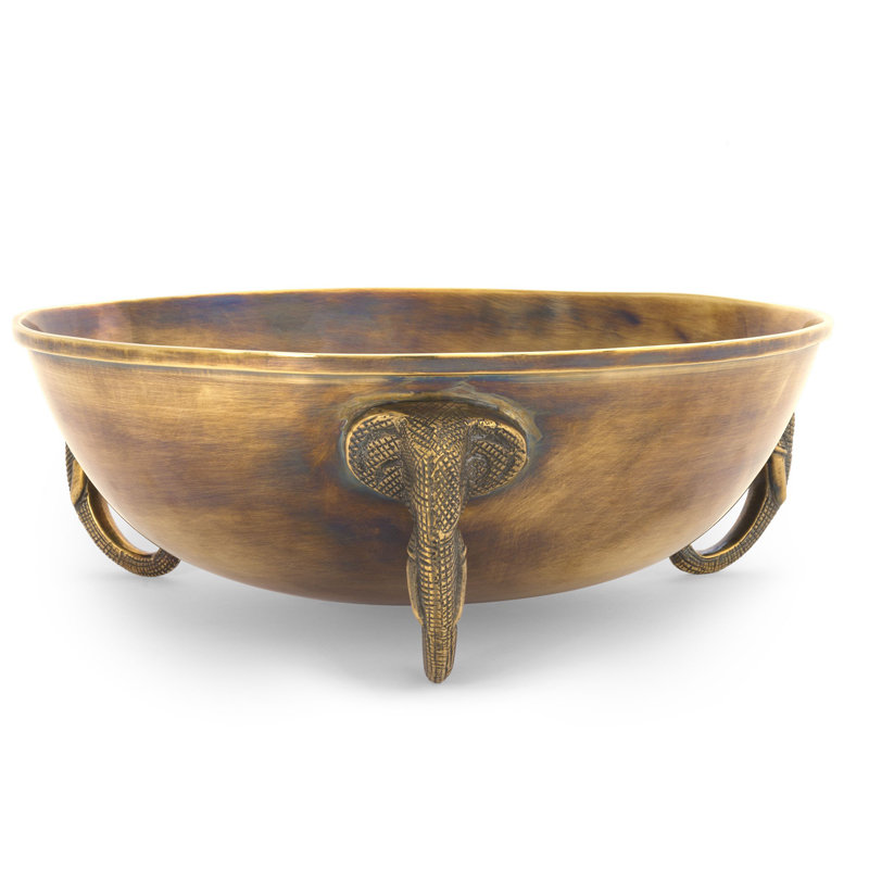 Чаша Eichholtz Bowl Maharaja brass Винтажная латунь в Саратове | Loft Concept 