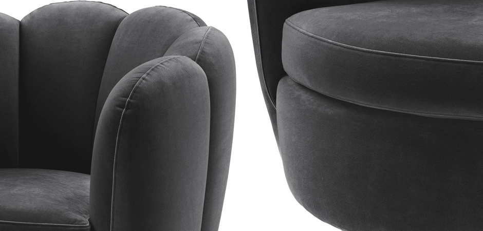 Кресло Eichholtz Swivel Chair Mirage dark grey Кресло Eichholtz Swivel Chair Mirage dark grey - Loft-Concept в Саратове