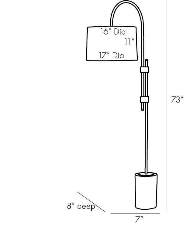 Торшер Arteriors ILY FLOOR LAMP в Саратове