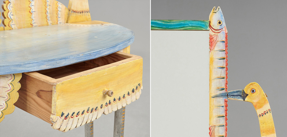 Туалетный Столик Painted Wood Dressing Table - Loft-Concept в Саратове