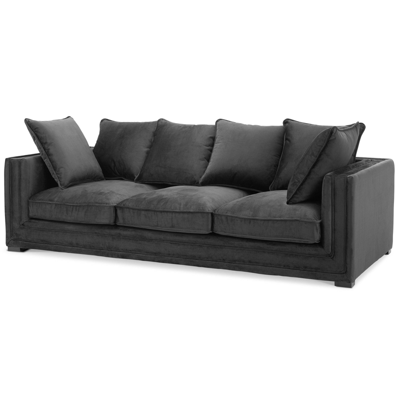 Диван Eichholtz Sofa Menorca black Черный в Саратове | Loft Concept 