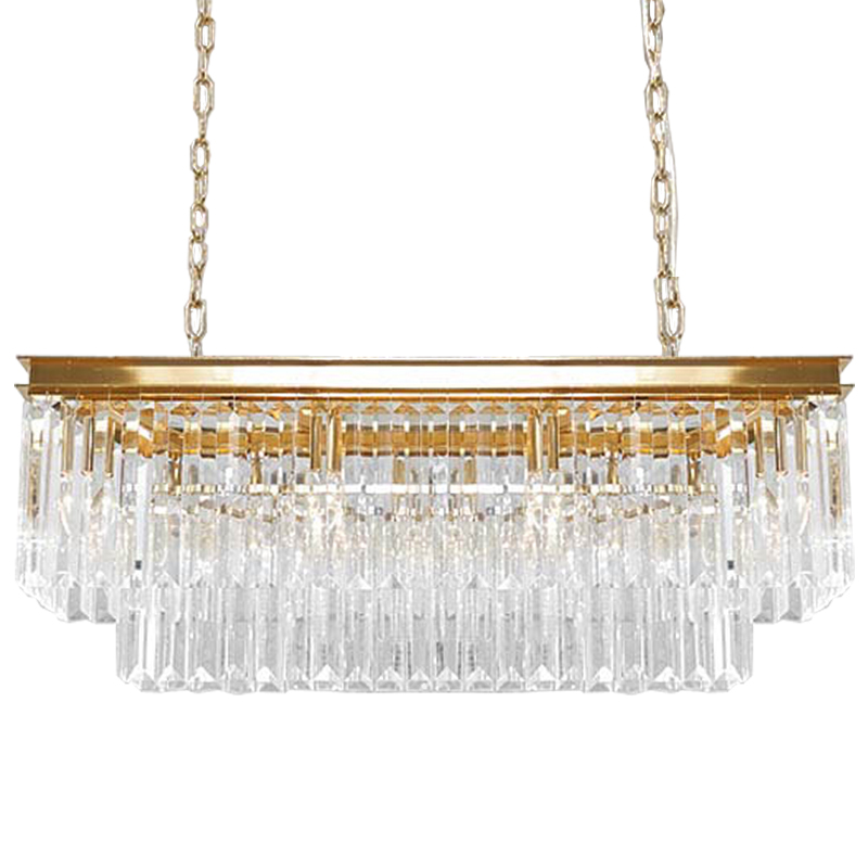 Люстра RH Odeon Chandelier Two Gold 90 Прозрачное Стекло Золотой Люстра RH Odeon Chandelier Two Gold 90 Прозрачное Стекло Золотой в Саратове | Loft Concept