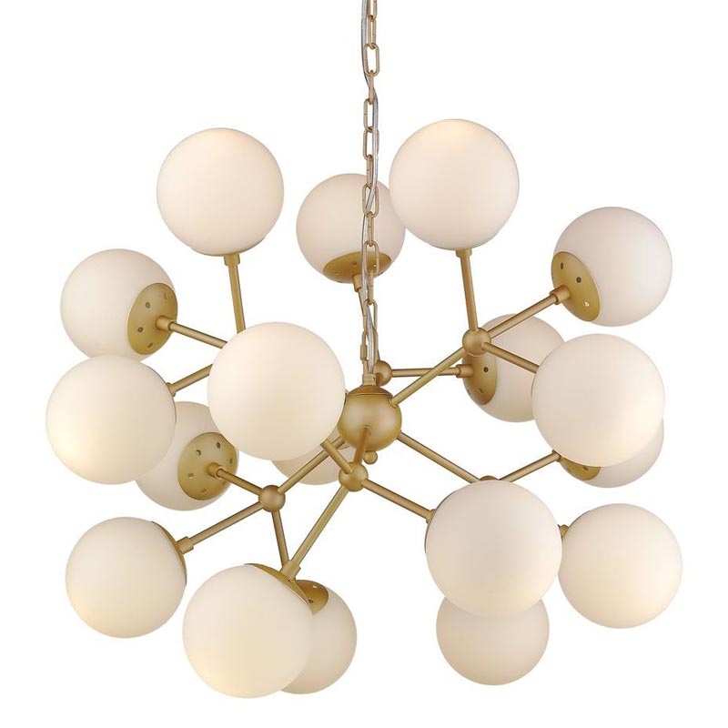 Люстра Berries Chandelier white matt 75 Золотой Белое матовое стекло в Саратове | Loft Concept 