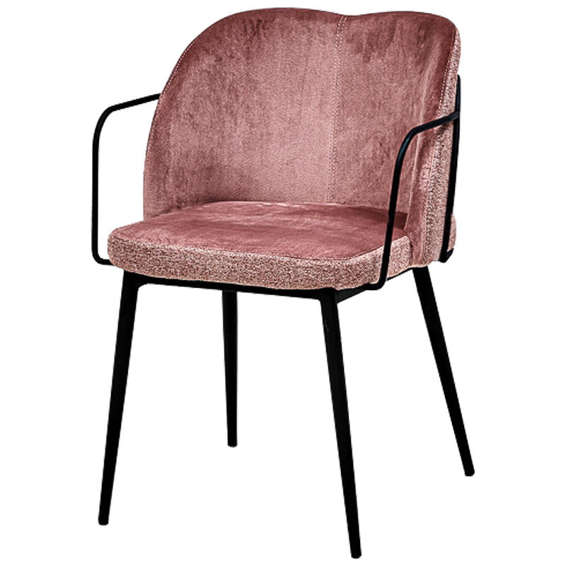 Стул Raymond Stool pink Дымчатая Роза Черный в Саратове | Loft Concept 