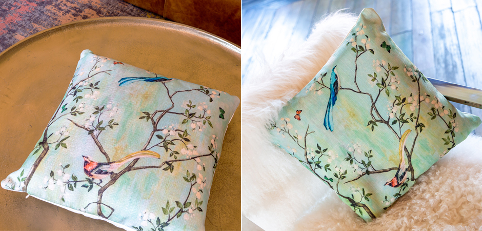 Декоративная подушка Beige and Green Chinoiserie 4 Декоративная подушка Beige and Green Chinoiserie 4 - Loft-Concept в Саратове