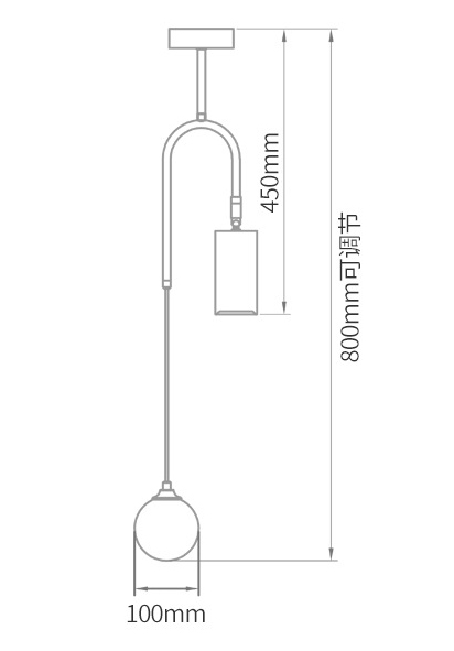 Потолочный светильник Ando Wooden Metal Brass Light 2 плафона в Саратове