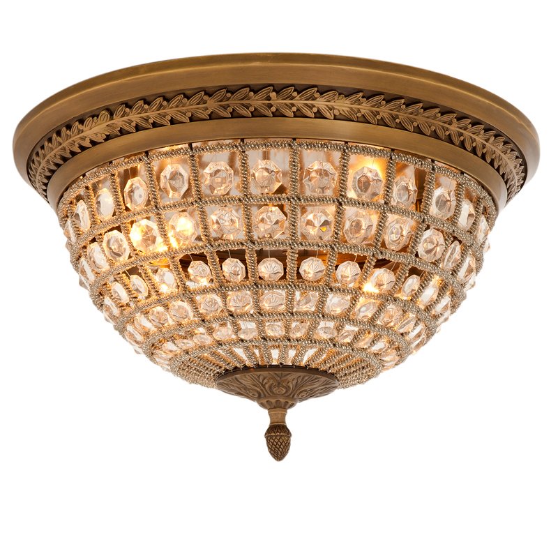 Потолочный светильник Ceiling Lamp Kasbah Antique Brass Латунь Античная полированная Прозрачное Стекло Потолочный светильник Ceiling Lamp Kasbah Antique Brass Латунь Античная полированная Прозрачное Стекло в Саратове | Loft Concept