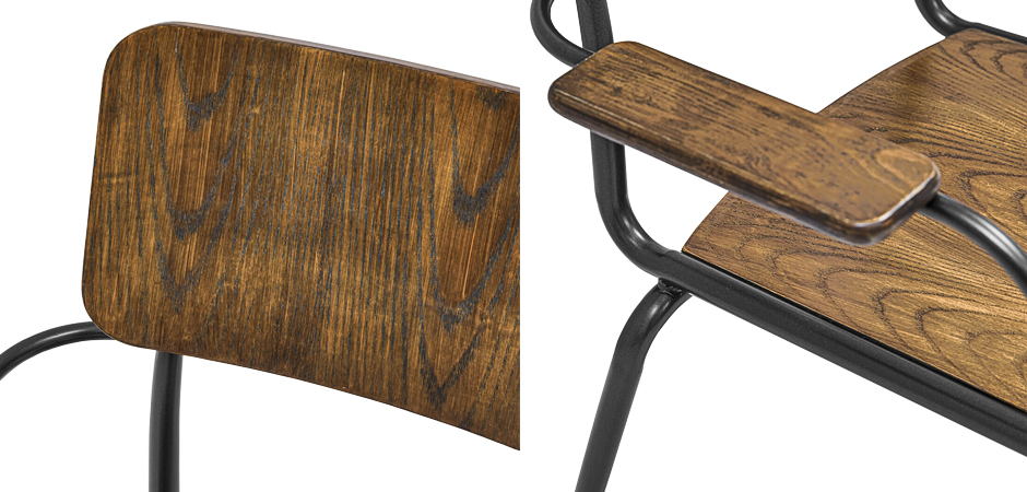 Стул с подлокотниками Joshua Loft Stool with armrests Стул с подлокотниками Joshua Loft Stool with armrests - Loft-Concept в Саратове