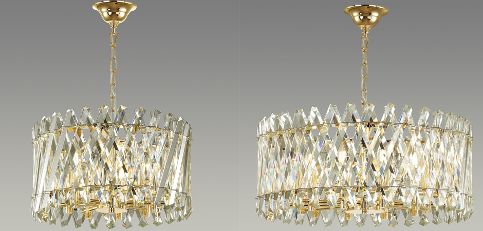 Люстра Crystal Crossed Stripes Gold Люстра Crystal Crossed Stripes Gold - Loft-Concept в Саратове