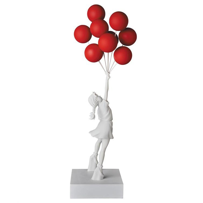 Статуэтка Flying Balloons Girl white and red Белый Красный в Саратове | Loft Concept 