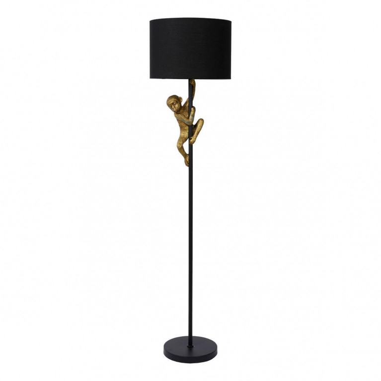 Торшер Climbing Monkey floor lamp Черный Золотой в Саратове | Loft Concept 