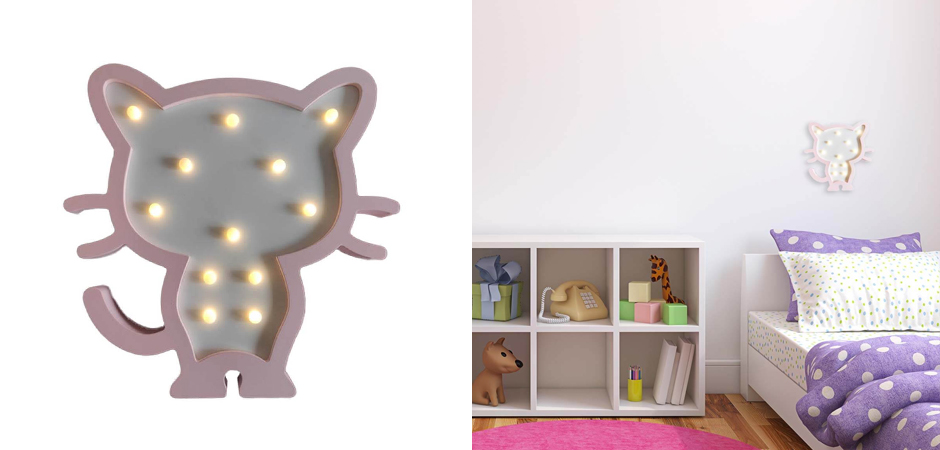 Детский ночник Розовый котенок Детский ночник Розовый котенок - Loft-Concept в Саратове