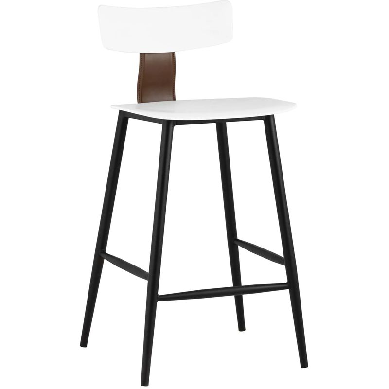 Стул Барный ANT White Eco-Leather набор Белый Коричневый Черный в Саратове | Loft Concept 