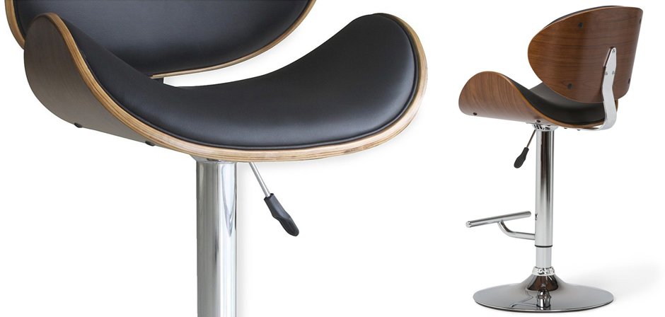 Барный стул Lounge Bar Stool черный Барный стул Lounge Bar Stool черный - Loft-Concept в Саратове