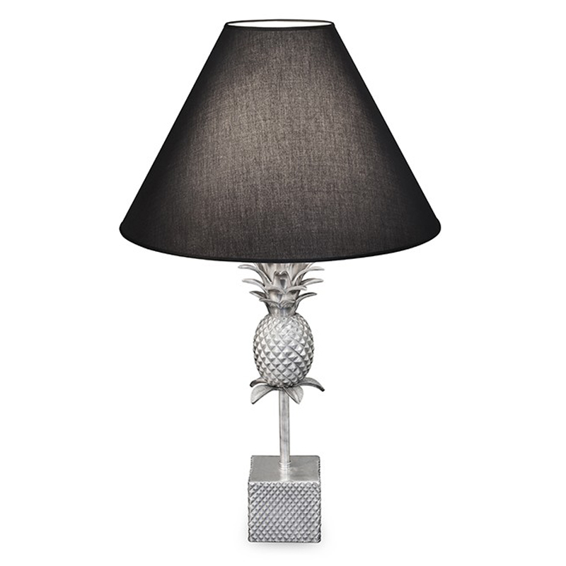 Настольная лампа LAMPTABLE PINEAPPLE CONE black Черный Серебряный в Саратове | Loft Concept 