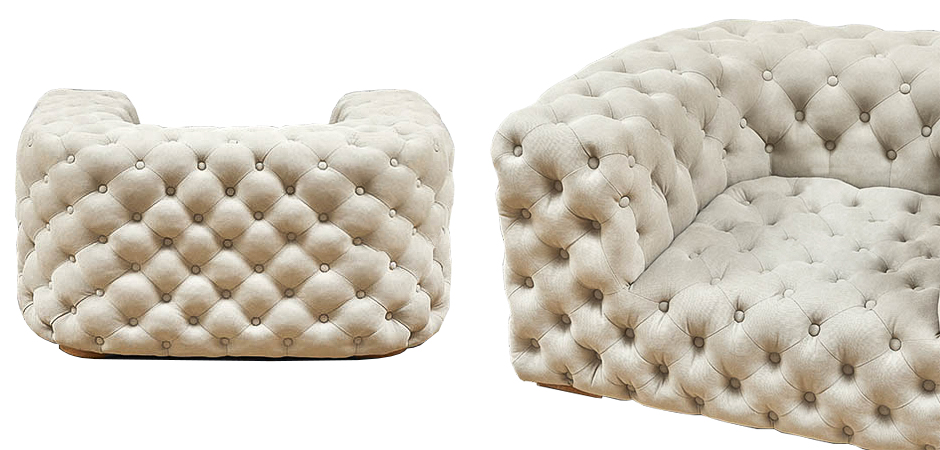 Кресло Soho Tufted Milk Armchair Кресло Soho Tufted Milk Armchair - Loft-Concept в Саратове