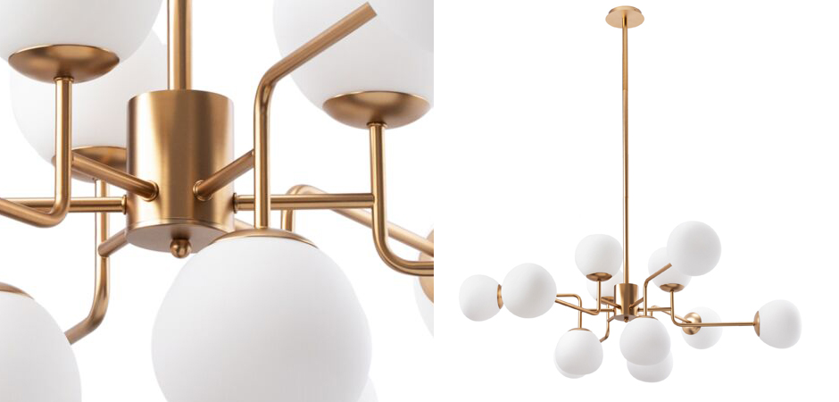 Люстра Tiepolo Ball Chandelier Gold 12 Люстра Tiepolo Ball Chandelier Gold 12 - Loft-Concept в Саратове