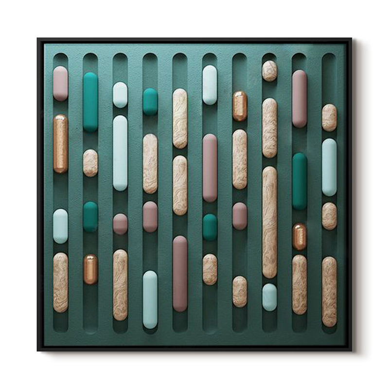 Арт-объект на стену деревянный Pill Мульти Арт-объект на стену деревянный Pill Мульти в Саратове | Loft Concept