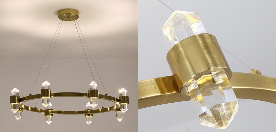 Люстра Crystal Ring Chandelier Brass Люстра Crystal Ring Chandelier Brass - Loft-Concept в Саратове