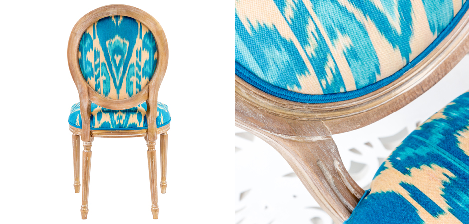 Стул Ikat Pattern Голубой Стул Ikat Pattern Голубой - Loft-Concept в Саратове