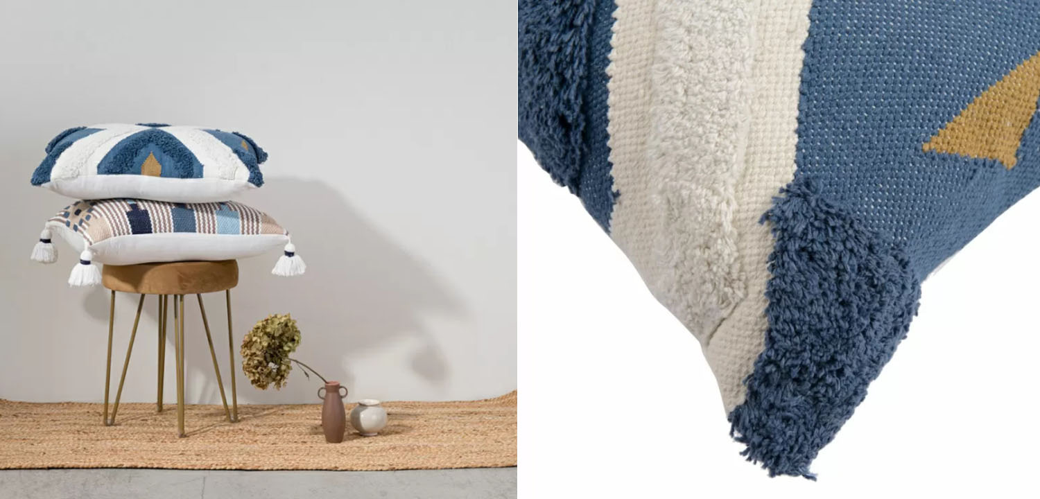 Подушка Blue Ikat - фото