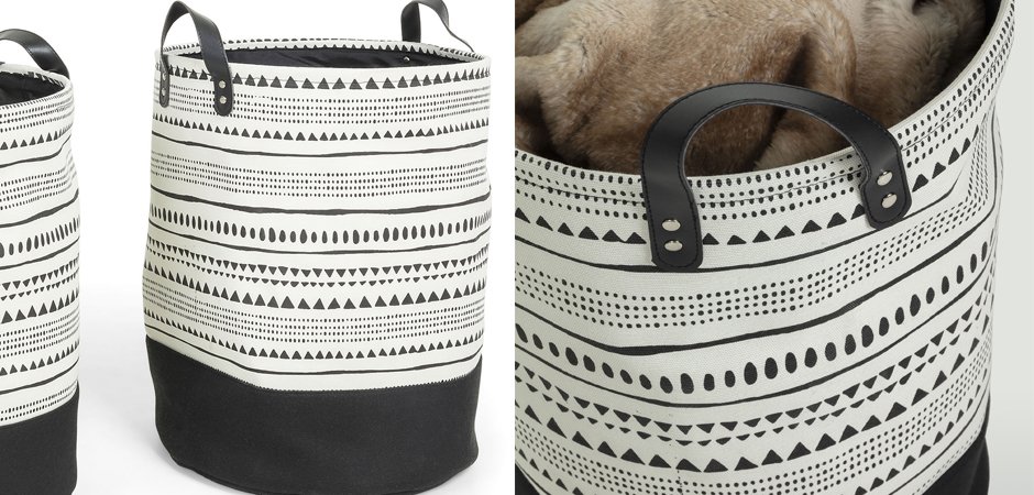 Комплект корзин Black and White Wedges Комплект корзин Black and White Wedges - Loft-Concept в Саратове