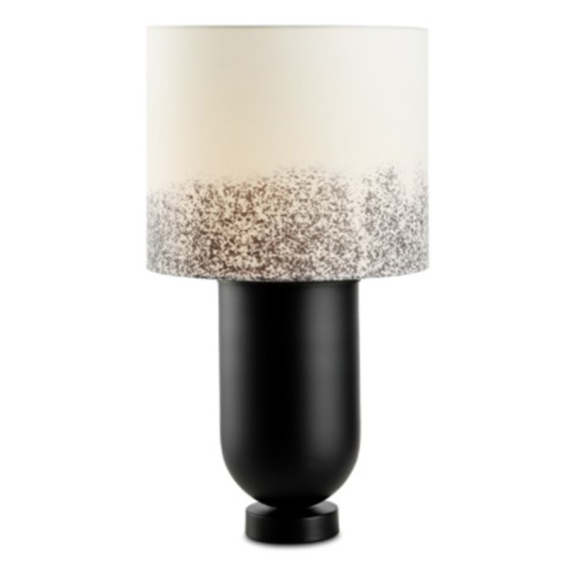 Настольная лампа Adeline Black Table Lamp Черный Белый в Саратове | Loft Concept 