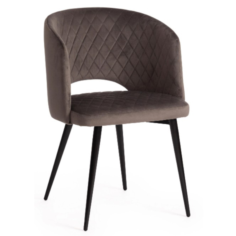 Стул Janice Grey Chair Серый (Gray) Черный Стул Janice Grey Chair Серый (Gray) Черный в Саратове | Loft Concept