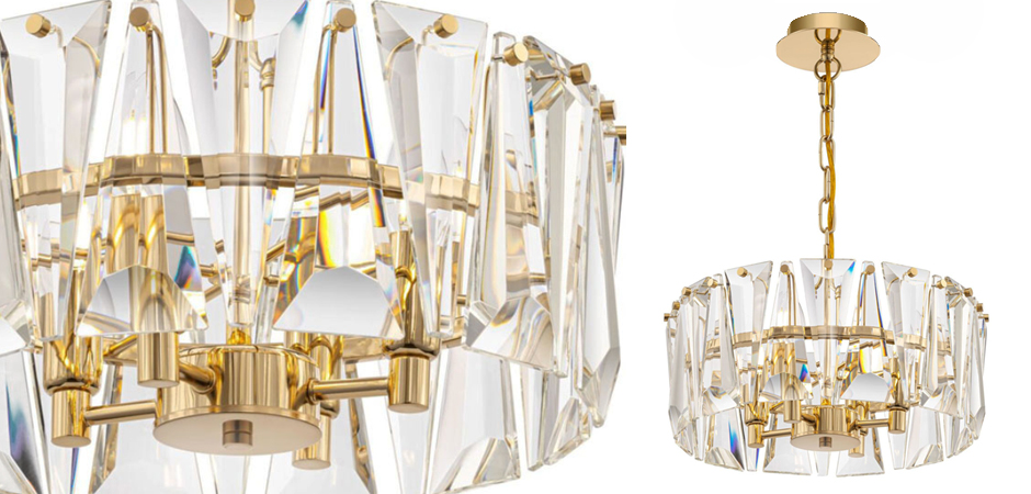 Люстра Ruby Crystal Chandelier Gold 38 Люстра Ruby Crystal Chandelier Gold 38 - Loft-Concept в Саратове