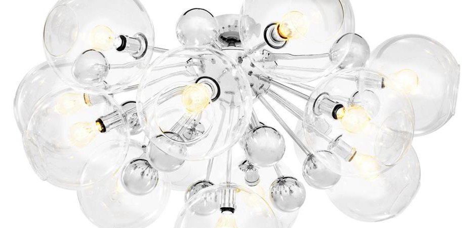 Потолочный светильник Eichholtz Ceiling Lamp Soleil Nickel Потолочный светильник Eichholtz Ceiling Lamp Soleil Nickel - Loft-Concept в Саратове