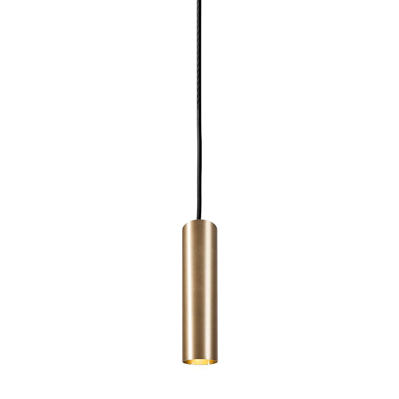 Подвесной светильник Luis Trumpet Tube Brass Lamp 25 Латунь в Саратове | Loft Concept 