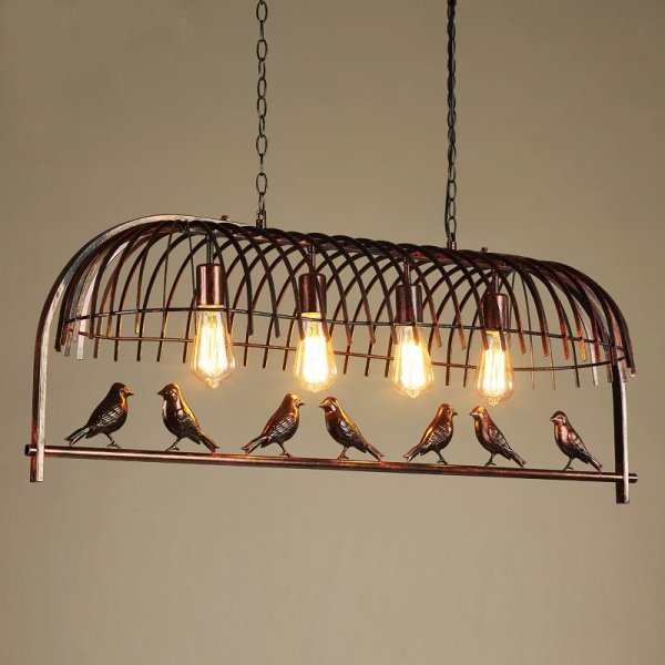 Люстра Bird Trough Pendant Коричневый в Саратове | Loft Concept 