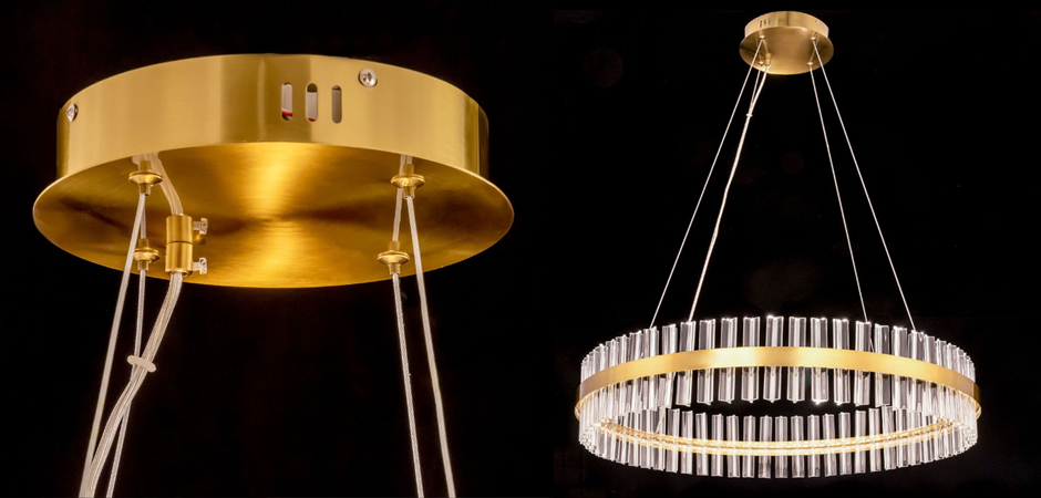 Круглая Люстра Кольцо Хрусталь диаметр 80 см RING Saturno Not Baroncelli Brass Круглая Люстра Кольцо Хрусталь диаметр 80 см RING Saturno Not Baroncelli Brass - Loft-Concept в Саратове