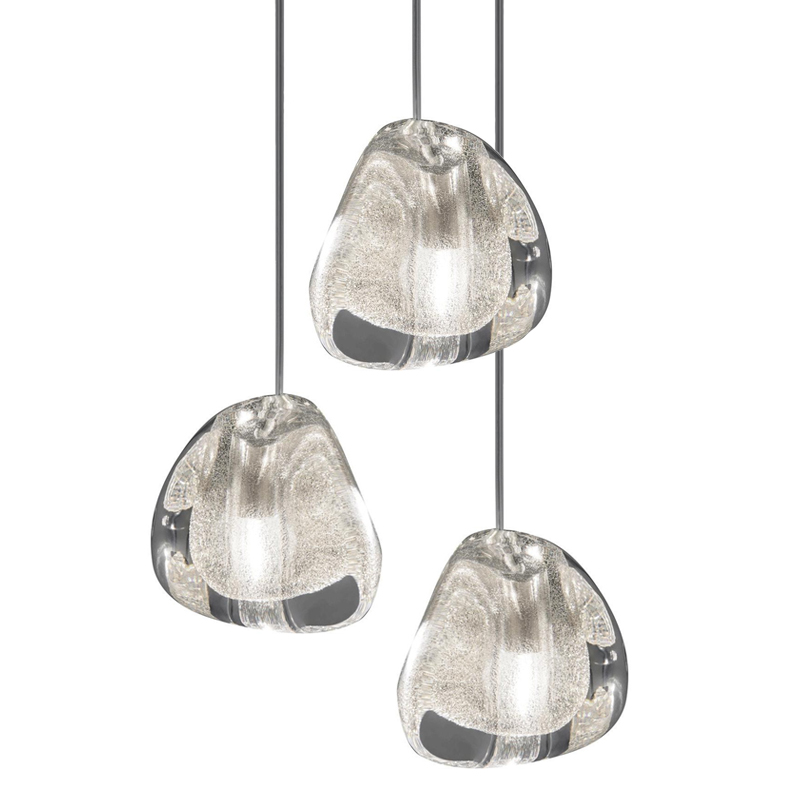 Подвесной светильник Mizu 1 Suspension Lamp Silver Серебряный Хром в Саратове | Loft Concept 