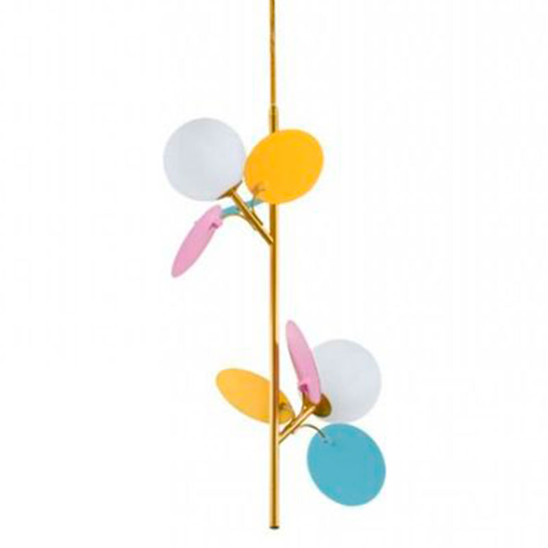 Люстра MATISSE Pendant Double multicolor Мульти Золотой Белый в Саратове | Loft Concept 