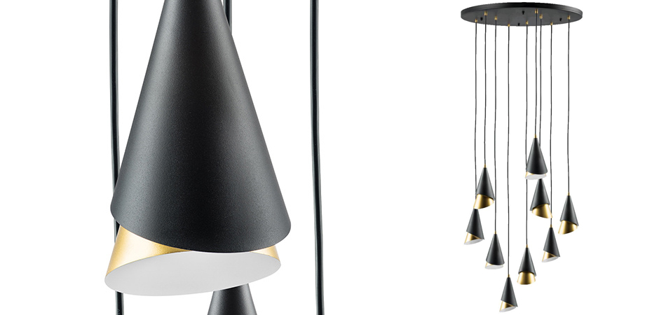 Люстра Lucio Black and Gold 9 Люстра Lucio Black and Gold 9 - Loft-Concept в Саратове