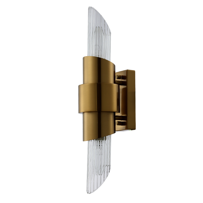 Бра с прозрачным плафоном цилиндрической формы Luxxu Modern Design Бронза Хром Прозрачное Стекло Бра с прозрачным плафоном цилиндрической формы Luxxu Modern Design Бронза Хром Прозрачное Стекло в Саратове | Loft Concept