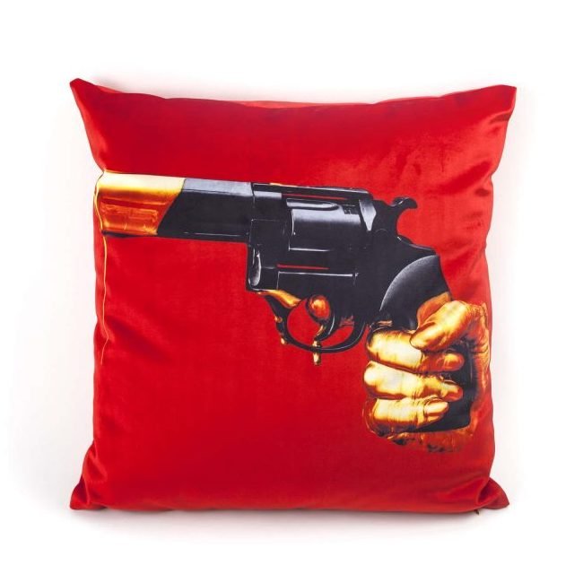 Подушка Seletti Cushion  Revolver Toiletpaper Красный в Саратове | Loft Concept 