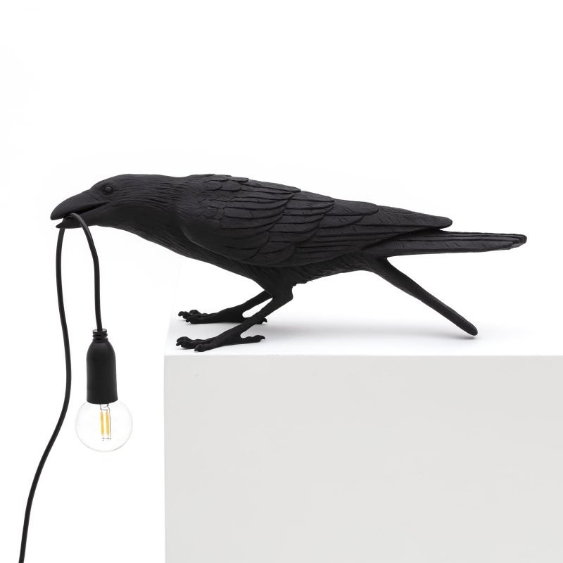 Настольная лампа Seletti Bird Lamp Black  Playing Черный в Саратове | Loft Concept 