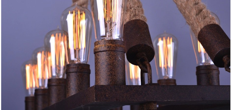 Люстра Square Mini 10 Loft Rope Light Люстра Square Mini 10 Loft Rope Light - Loft-Concept в Саратове