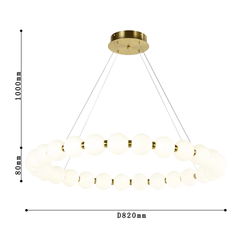 Люстра с плафоном из акриловых шаров PEARLS  в Саратове