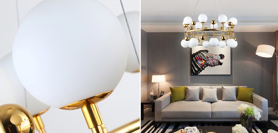 Люстра Milk Bubble Ring Chandelier Люстра Milk Bubble Ring Chandelier - Loft-Concept в Саратове
