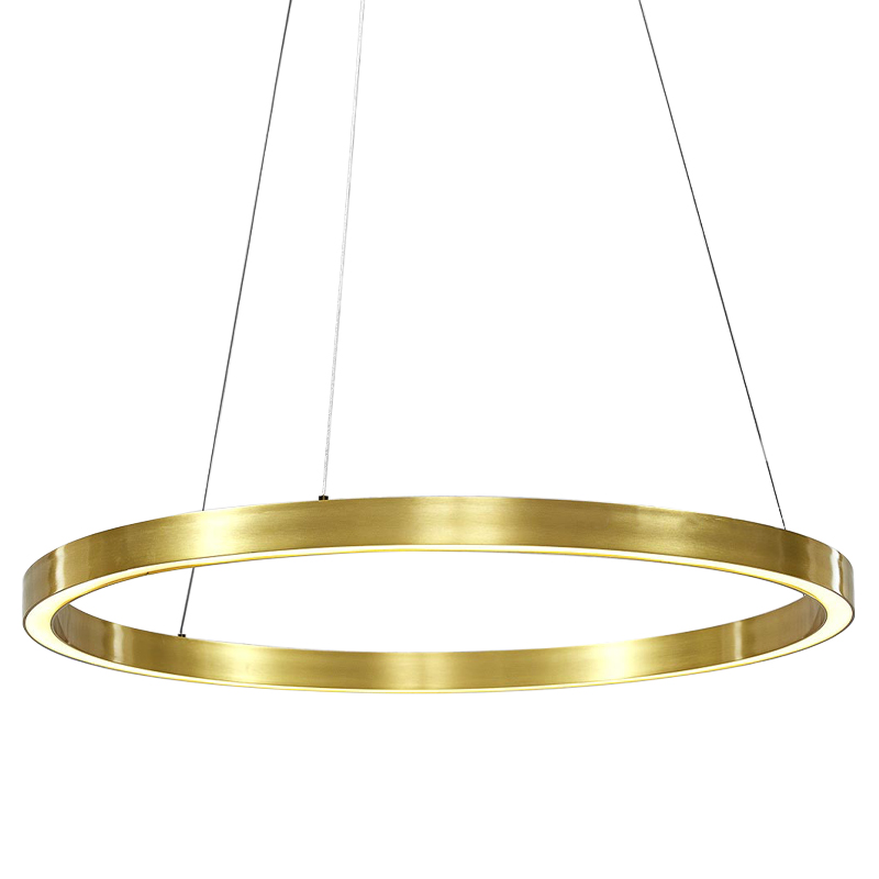 Люстра Ring Gold Horizontal Chandelier Золотой в Саратове | Loft Concept 